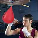 Superior Boxing Speed Bag - PU Leather Speed Punching Ball - Heavy Duty Hanging Swivel Ball for Gym & MMA Muay Thai Sports Fitness - Punching Dodge Striking Speed Reflex Ball