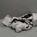 Electric Blanket Twin Size - Reversible Sherpa & Flannel, 62" 84" Heated Throw Blanket with 6 Heat Settings & 1-12H Timer, Machine Washable, Warm Gift for Women, Black Cow Print