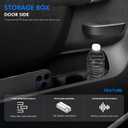 Front Door Side Storage Box Compatible with Chevy Silverado/GMC Sierra 1500 2500 HD 3500 HD 2010 2011 2012 2013 2014 Door Panel with Release Handle Below Armrest, Side Door Organizer Insert Tray liner