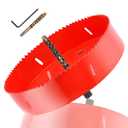 9 Inch Bi-Metal Hole Saw HSS Hole Cutter Heavy Duty for Drilling Wood Plastic Plywood Ceiling Thin Metal(230mm) (9 Inch)