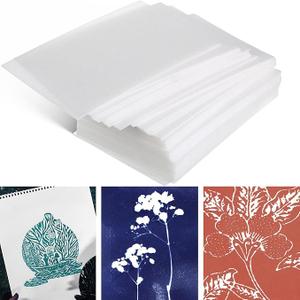 Cholemy 120 Pcs Foam Printing Plates 4 x 6 Inch White Foam Sheets 1/20 Inch Thick Board Paper Sheets for Card Making Crafting Printing DIY Project Stamp Classroom Scrap Booking