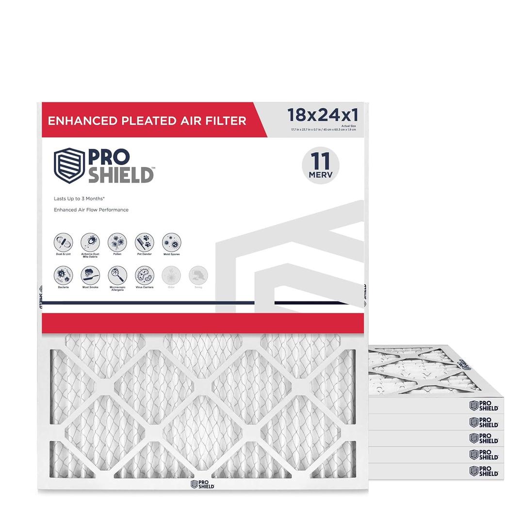 18x24x1 MERV 11 Pleated Filter 6 Pack