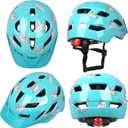 Kids Bike Helmet,Bavilk Kids Boys Girls Bike Helmets with LED Light Detachable Visor Children Youth Teen Multi-Sport for Skating Cycling Scooter Skateboard Adjustable & Lightweight 19.7"-22.4"