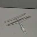 iDesign Bathroom Plastic Shower Squeegee with Wall Hook - Set of 2 - Clear