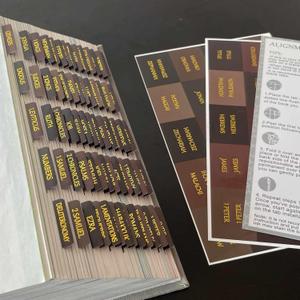 3 x Thinkor Reposition Laminated Bible Tabs, Large Print Stickers, Easy to Read & Apply Bible Tabs for Women & Man (Gold Earthy Brown)