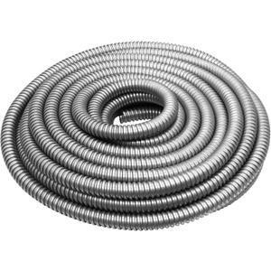 1/2 inch x 25ft Flexible Electrical Conduit, Iron Galvanized Access Line Conduit, Greenfield Flex Conduit, for Manage and Protect Home and Industrial Wires