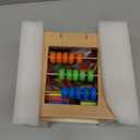 Bravmate Wooden Activity Cube, 8-in-1 Wooden Montessori Learning Toys for 18 M+ Toddlers, One Year Old First Birthday Gift, Baby Toy Set with Bonus Sorting & Stacking Board