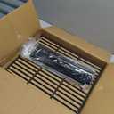 Grill Grease Tray Replacement Parts for Dyna Glo Grill Replacement Parts 5 Burner DGH474CRP, DGH483CRP, DGH485CRP, Adjustable 24''-30'' Gas Grill Drip Pan, Cooking Grate, Heat Plate Shield and Burners