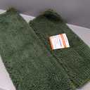 Luxury Chenille Sage Green Bathroom Rugs Sets 2 Piece, Thickened Hot Melt Rubber Bottom Bath Mats for Bathroom Non Slip,Bath Rugs Quick Dry Machine Washable for Shower Mat (32"x20"+17"x24") (32" x 20" Plus 17" x 24")