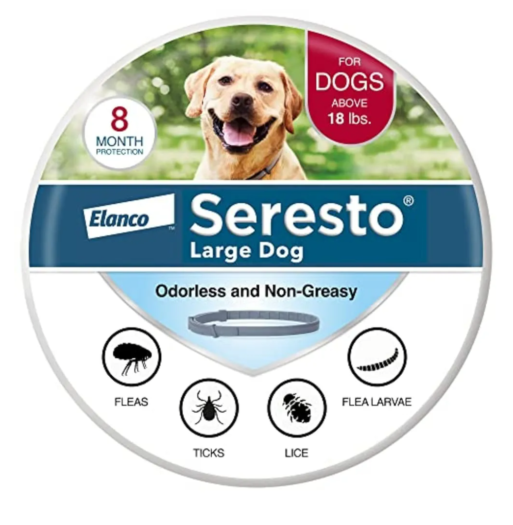 Seresto Large Dog Vet-Recommended Flea & Tick Treatment & Prevention Collar for Dogs Over 18 lbs. | 1-Pack