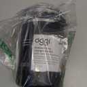 Oggi Stainless Steel Kitchen Canister 62 fl oz, Black - Airtight Clamp Lid, Clear See-Thru Top - Ideal for Kitchen Storage, Food Storage, Pantry Storage. Large Size 5" x 7.5".