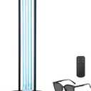Motion Detection,Ultraviolet Germicidal Lamp, 100w UV+Ozone Light for Whole Room, 99.99% Sanitization Rate, Three-Step Timing Remote Control, Blue Light,for Home/Office/School