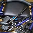 Medline Rollator Walker with Seat, Steel Rolling Walker with 6-inch Wheels Supports up to 350 lbs, Medical Walker, Blue