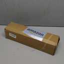 Gold Curtain Rods for Windows 66-120 Inch: 1 Inch Adjustable Acrylic Drapery Rod with Translucent Gold Foil Finials- Single Decorative Curtain Rod for Bedroom & Bathroom Size: 32-117