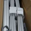 VEVOR Truck Rack, 19-34in Adjustable Height Ladder Rack for Truck, Aluminum 800 lbs Capacity with 8 Non-Drilling C-Clamps, Heavy Duty Truck Bed Rack Two-Bar Set for Kayak, Surfboard, Lumber, Ladder