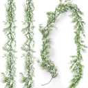 Lyrow 3 Pcs Artificial Baby Breath Flower Vines 5.9 ft Faux White Hanging Gypsophila Greenery Garland Vines Fake Bulk Baby Breath Garland for Wedding Party Table Backdrop Home Wall Decor
