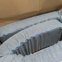 WUIOYNF Mattress Extender, Bed Gap/Space Filler, Headboard Pillow Between Headboard and Mattress or Wall, High-Density Foam with Removable Cover（Light Grey-King-78 * 4 * 8in）