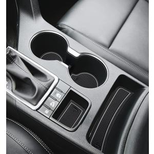 Auovo 2021 Anti-dust Mats for Kia Sportage KX5 Accessories 2017 2018 2019 2020 2021 2022 Custom Interior Cup Holder Inserts Center Console Door Pockets Liners 15pcs Left Hand Driver (Gray Trim)