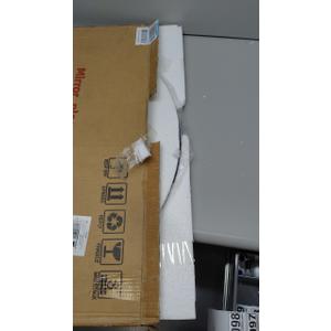 30 Inch Black Tempered Glass Round Mirror,Bathroom Mirror,Metal Frame Vanity Mirror,Circle Wall Mirror for Bathroom Bedroom Living Room Entryways Washrooms