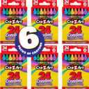 Cra-Z-Art Crayons, Bulk Pack, 24 Count, 6 Packs of Crayons, Bulk School Supplies for Classroom, Back to School Essentials
