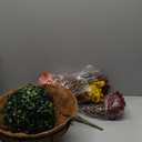 Geegoods 2 Set Artificial Hanging Basket Fall Flowers for Outdoor, Fake Faux UV Resistant Look Real Mixed Mums Plants for Autumn Porch Patio Balcony Yard Home Decor