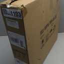 WINGBO 19.5 Inch Crystal Ceiling Light Fixture, 5-Light Raindrop Semi Flush Mount Chandelier, Modern Round Close to Ceiling Hanging Light for Living Room Dining Room Bedroom Hallway, Black