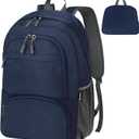 HOLYLUCK 20L lightweight packable Hiking Daypack Foldable Backpack for Men Women Small Travel Outdoor Foldable Shoulder Bag-dark blue