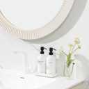 Prus Waso White Soap Dispenser Set, Contains Hand and Lotion Dispenser with Pump. Perfect for Guest Bathroom Decor. (White)