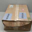 Dinjoy Floral Plaid Patchwork Quilt Set Queen Size, Reversible Brown Bedding Set Soft Microfiber Lightweight Bedspread Coverlet 3 Piece Fall Autumn Summer Use (90x90 inches)