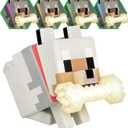 Paladone Minecraft Wolf GloBuddies 3D Colour Changing Light, Officially Licensed LED Night Lamp, Tap to Change Colour, Gaming Merchandise, Battery Powered