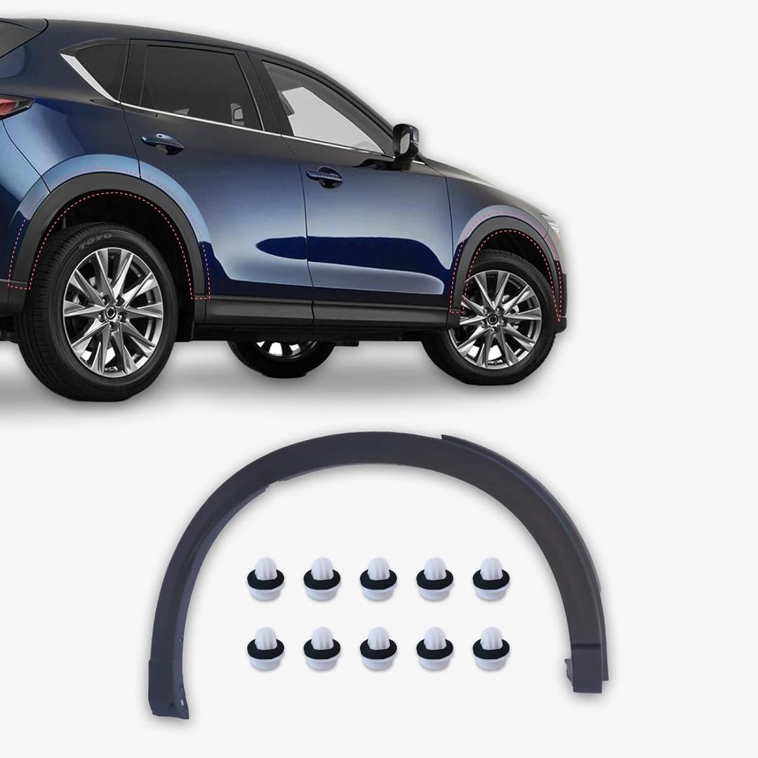 Rear Wheel Fender Molding Trim Fit for Mazda CX-5 2017 2018 2019 2020 2021,Rear Wheel Arch Fender Replace For KB7W51W50F8N, KB7W51W60F8N, MA1791101, MA1790101 (Rear Right)