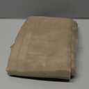 Extra Long Sheer Taupe Curtains for Bedroom Living Room 120 Inches Long 2 Panels Set, Solid Soft Light Filtering Rod Pocket Sheer Window Curtains, Taupe, Each 42" Wx120 L Inch