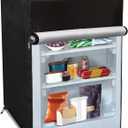 Bitubi Upright Freezers Cover,Outdoor Refrigerator Cover,– Waterproof, Dustproof, Sun-Proof, 22" W x 23" D x 34" H. Suitable for most 3.0 Cubic Compact Mini Freezer on market (Black)