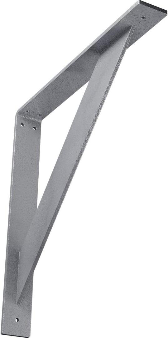 2"W x 16"D x 16"H Traditional Steel Bracket, Hammered Light Blue