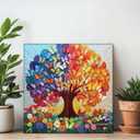 Butterfly Tree Puzzles for Adults 1000 Pieces, PICKFORU Colorful Plant Jigsaw Puzzle Wildflower Patch, Unique Spring Flower Art Theme as Home Decor
