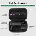 Waterproof Hard Case for DJI Osmo Pocket 3, Protective Storage Bag with Custom Compartments for Combo Accessories, Portable Travel Carrying Case (Black), 23.5 x 15.5 x 6.5 cm