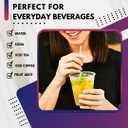 Green Direct Clear Plastic Drinking Straws - 10.2 Inch Extra Long & Thick - Straws Individually Wrapped - BPA-Free for Water Bottles, Jumbo Cups & Large Drinks - Bulk Pack of 300