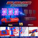 Shooting Toys for 3-12 Year Old Boys, Hero Styles with Glowing Web&Sounds,LCD Scoring and Auto Reset 3 Shooting Targets,Indoor Outdoor Kids Family Games Birthday Easter Gifts for Boys Toys Age 3-12