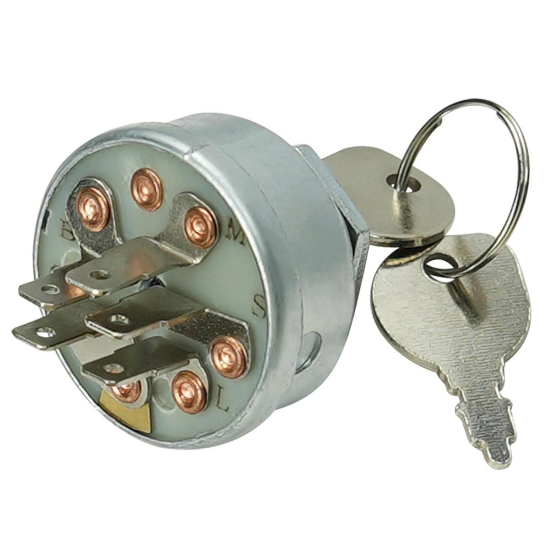 Riding Lawn Mower Ignition Switch 3 Position 5 Terminals Replacement for MT-D Craftsman JD to-ro Crafts-Man Riding Lawn Mowers 925-0267 725-0267 STD365402