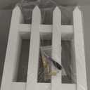 RUODON 6 Pack Thick Christmas Tree Fences White Wooden Picket Fences Tree Fence Border Decoration for Xmas Wedding Party Decor Garden Home, 15.7 x 12 Inches