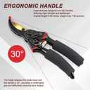 Advanced Bypass Trimming Scissors - Professional Gardening Scissors, 1.57-inch Trimming Diameter Anti rust Stainless Steel Blades, Plant, Flower, Bush Manual Trimmer, 1-piece Set