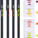 TORRAS Detachable Button Compatible for Shockproof iPhone 14 Case/iPhone 13 Case/iPhone 12 Case/iPhone 11 Case, Green/Orange/Red/Yellow