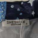 SHESHOW Funny Graphic Pajamas for Women Set Button Down Short Sleeve Top and Shorts Pjs Sets Sleepwear XS-XXL (Small, Blue Whale Shark)