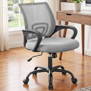 DUMOS Ergonomic Office Chair, Executive Desk Chair with Lumbar Support, 22.6" W x 23.62" D x 37.4" H