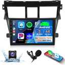 2G+64G Android Car Stereo Car Radio for Toyota Yaris Vios 2007-2014 with Wireless CarPlay Android Auto,9 Inch Touch Screen Head Unit WiFi Bluetooth GPS Navigation FM/RDS Hi-Fi Car Audio Backup Camera
