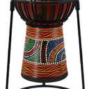 Portable Djembe Floor Stand Lightweight Carbon-Steel Support for 8.5"12" Drums, Stable Travel-Ready Percussion Rack for Adults and Beginners