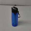 LifeStraw Go Water Filter Bottle with 2-Stage Integrated Filter Straw for Hiking, Backpacking, and Travel, Blue