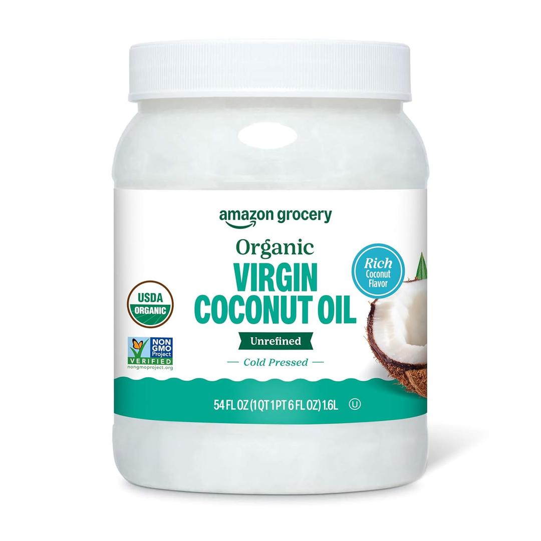 Amazon Grocery, Organic Virgin Coconut Oil, 54 Fl Oz (EXP 03/02/26)