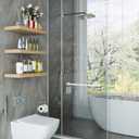 2 x 8Pcs/Set 4inch Floating Shelf BracketsBlind Shelf SupportsHidden Brackets for Floating Wood Shelves with Screws and Wall Plugs (6inch)