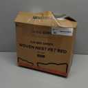 CHEERPALS Cat Basket Bed for Indoor Cats, Covered Pet Bed with Washable Cushion and Ball Rope Cotton Bed for Medium and Large Cat, All Season Universal(White)